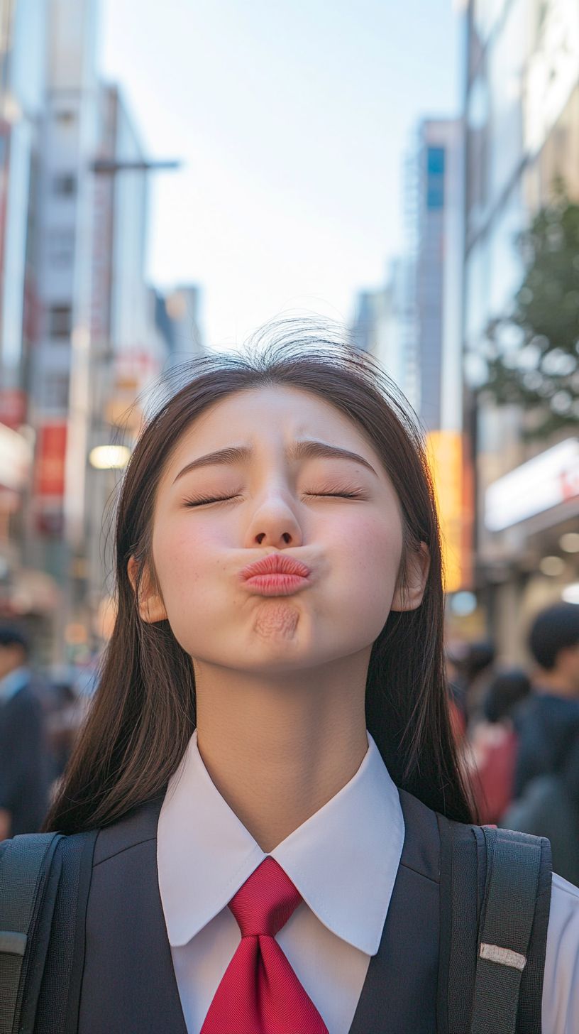 ディープキス画像　広島県　尾道市　2025年01月02日　キス顔　画像