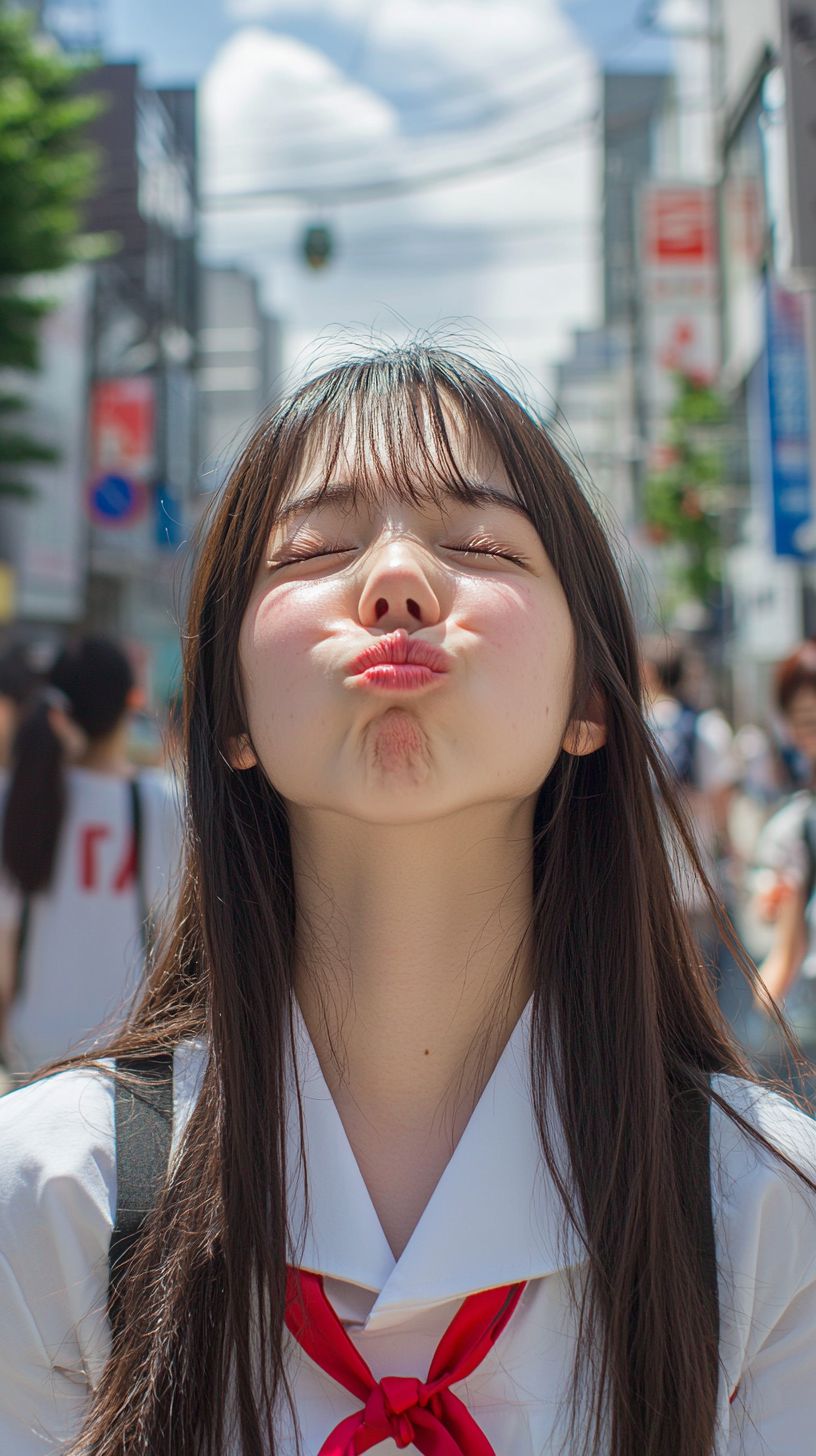 キス顔画像　東京都　中野区　2025年01月15日　キス顔　画像