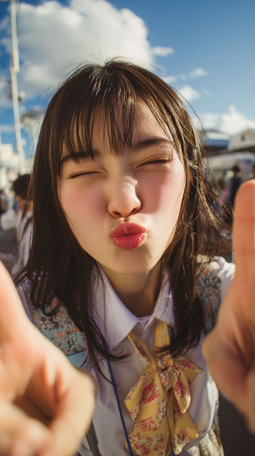 ディープキス画像　北海道　苫小牧市　2026年08月13日　キス顔　画像