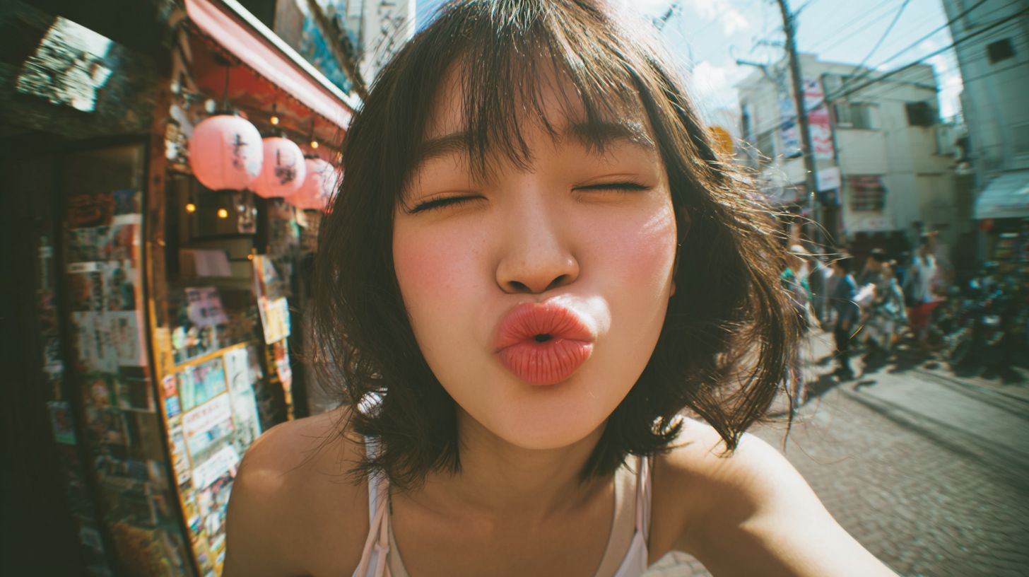 ディープキス画像　高知県　高知市　2026年08月25日　キス顔　画像
