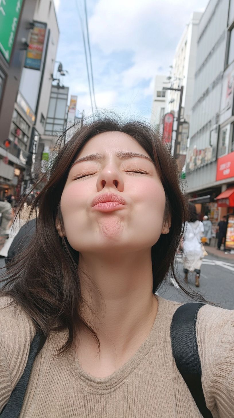 キス顔画像　東京都　江東区　2024年11月11日　キス顔　画像