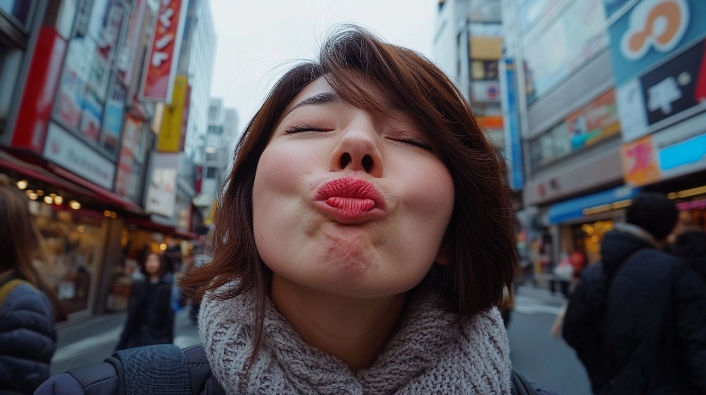 キス顔画像　新潟県　新発田市　2025年12月15日　ディープキス　画像