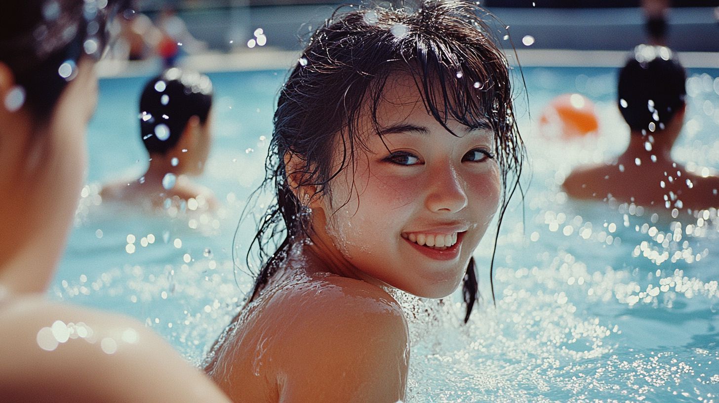 県営プール画像　愛媛県　西条市　2024年11月30日　プール女子　画像