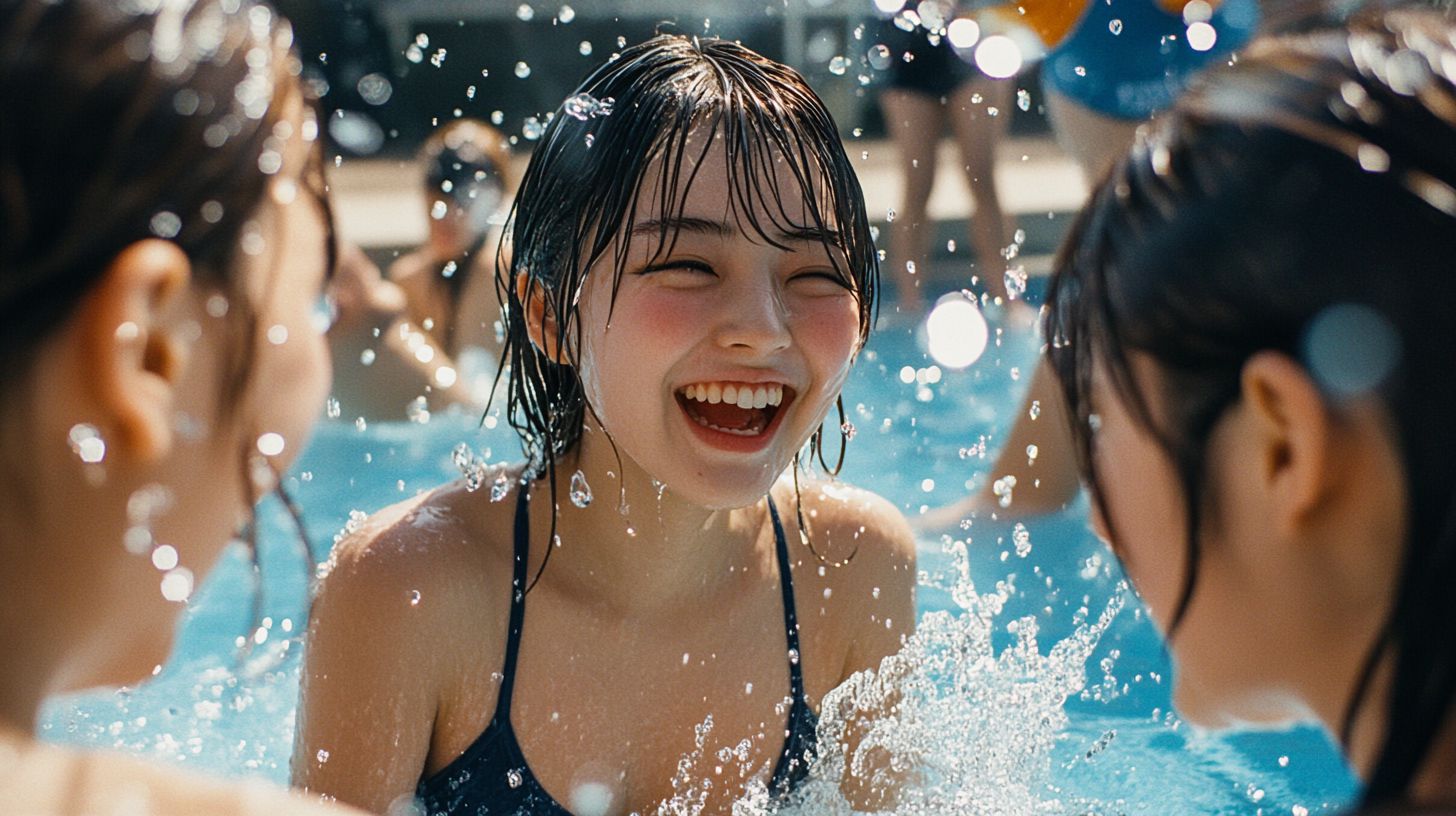 公共プール画像　福島県　須賀川市　2025年12月24日　プール女子　画像