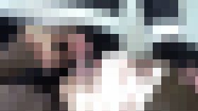 4812818 ベッドで仰向けになってる彼女と裏筋舐め?頭ナデナデしながら赤ちゃんの素を飲ませるX'mas?全部で続けて３回射精しちゃう...！　サンプル画像01