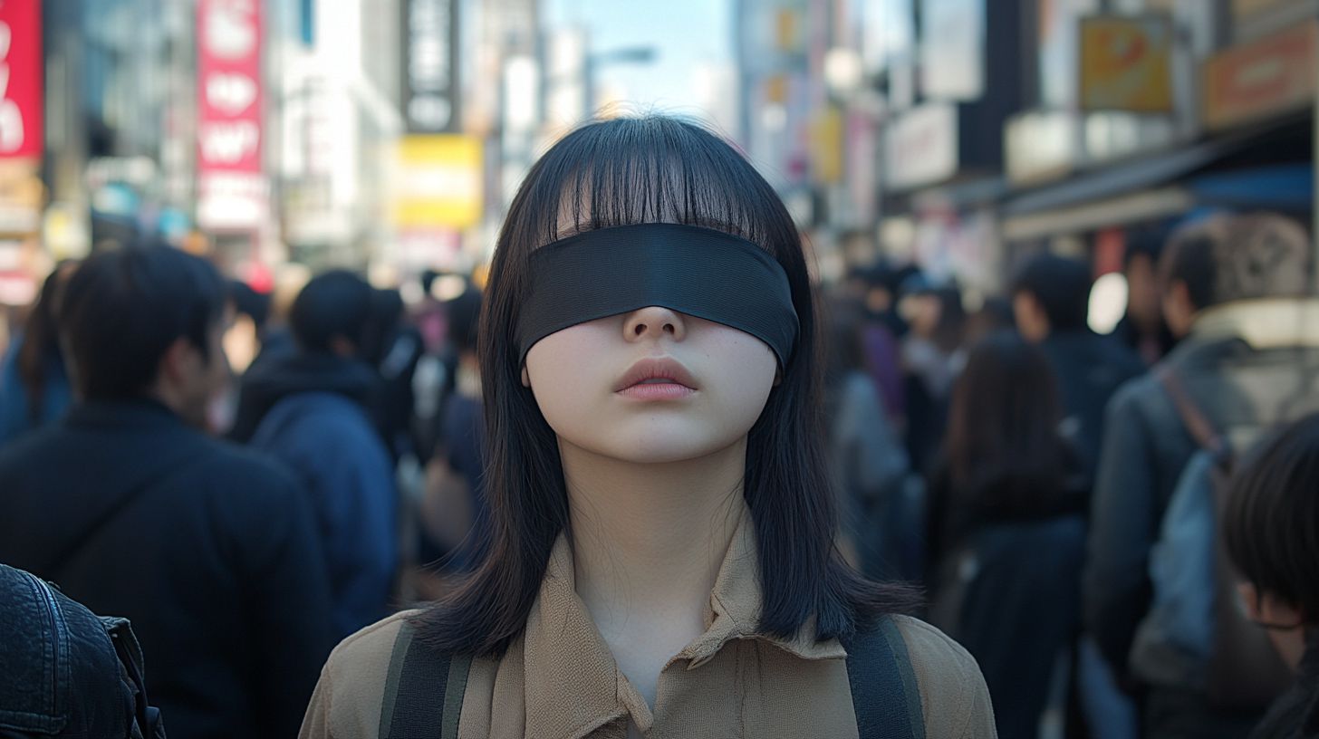 目隠し女子　愛知県　知立市　2025年02月04日　目隠し画像