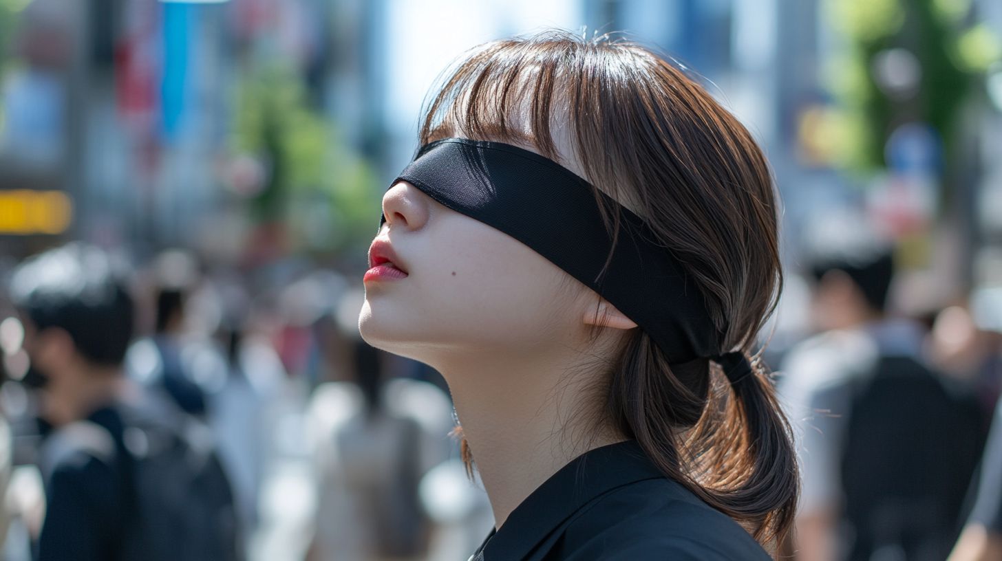 目隠し女子　愛媛県　今治市　2025年06月07日　目隠し画像