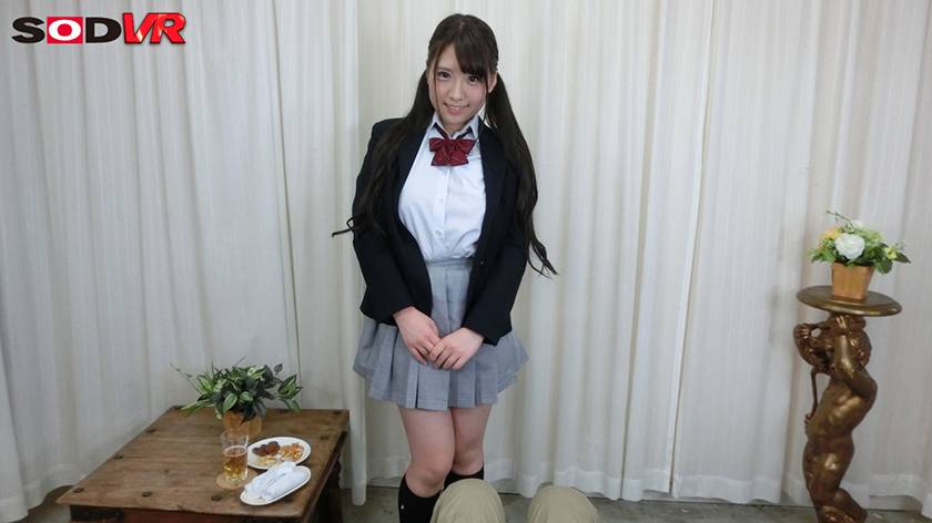 【VR】女子○生おっパブ嬢 紗梨ちゃんと2人っきり お店にナイショのイケない初ヌキっ！ 香坂紗梨 　サンプル画像1