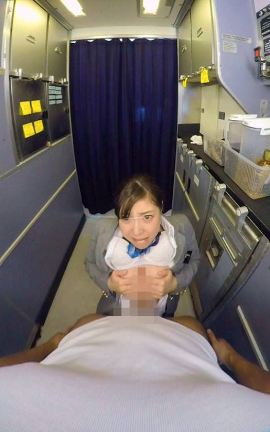 【VR】CA飛行機痴漢 中出しスペシャル VR 　サンプル画像4
