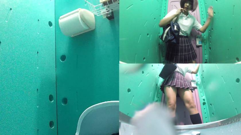 美少女厳選 花火大会仮設トイレハイビジョン高画質3カメ盗撮 サンプル画像5