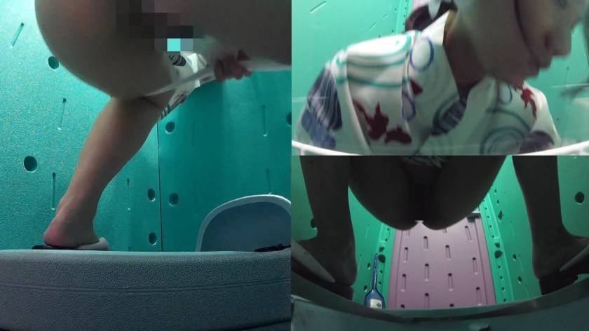 美少女厳選 花火大会仮設トイレハイビジョン高画質3カメ盗撮 サンプル画像6