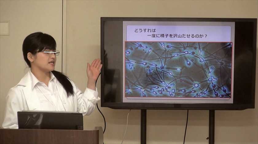 「どうすれば一度に精子がたくさん出せるのか？」をSOD女子社員3名が真面目に検証してみた結果ものすごい射精が撮れました！SOD性科学ラボ レポート1 　サンプル画像7