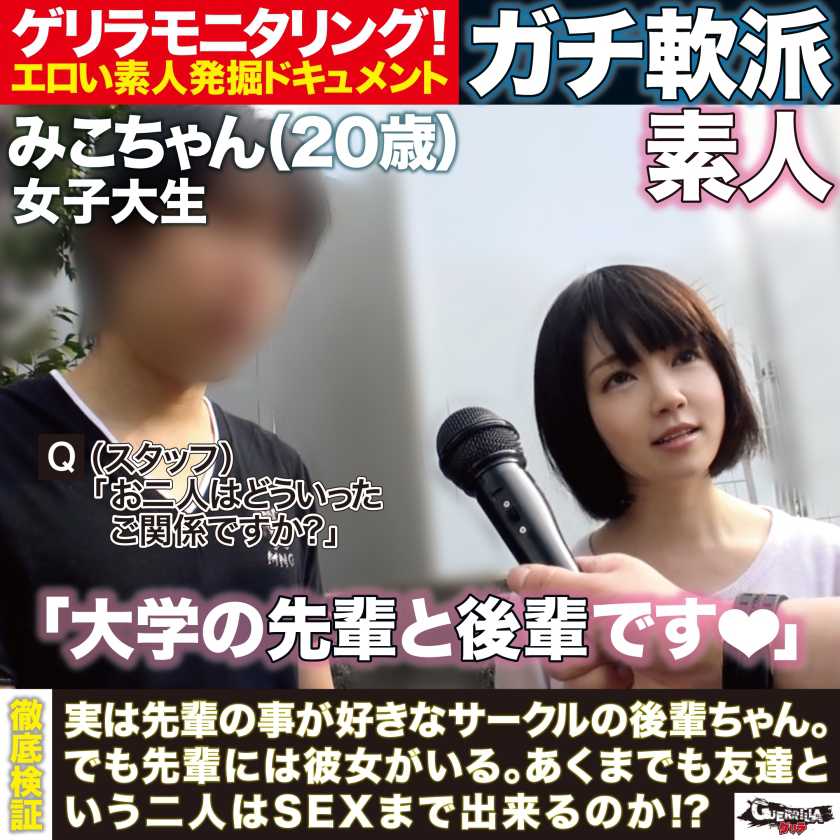 待ちゆく男女に「男女の友情は成立するのか!?」と聞いてみた件 みこちゃん パッケージ画像