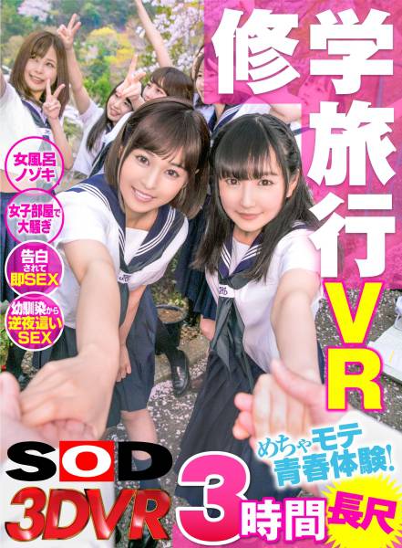 【VR】めちゃモテ青春体験！修学旅行VR【長尺3時間・女風呂を心の目で覗き見した後、女子の部屋にしのびこんで片思いのあの子とコッソリSEX！さらに自分の部屋にもどって寝てたら、幼馴染みが逆夜這いしてきた1泊2日】 サンプル画像