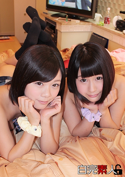 黒髪ボブ娘2人組とラブホでエロ遊び。 サンプル画像