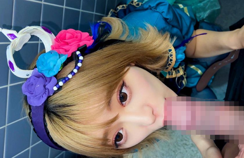 ≪個撮≫こっそり流出フェラデータ2 13名 イベント売り子レ　サンプル画像1