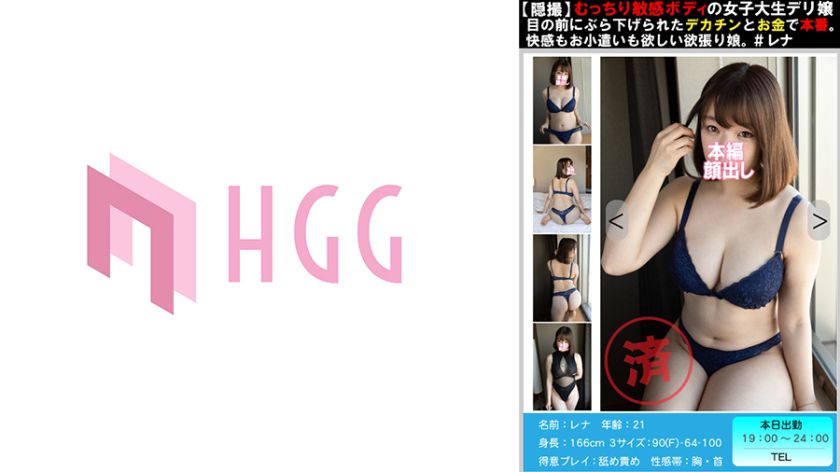 【穏撮】むっちり敏感ボディの女子大生デリ嬢目の目にぶら下げられたデカチンとお金で本番。快感もお小遣いもほしい欲張り娘。＃レナ サンプル画像
