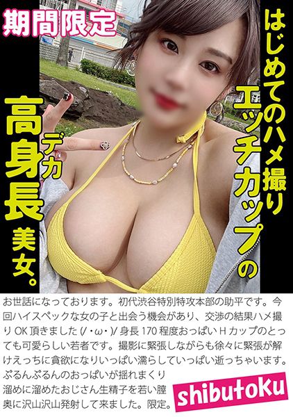 はじめてのハメ撮りエッチカップの高身長美女。 サンプル画像
