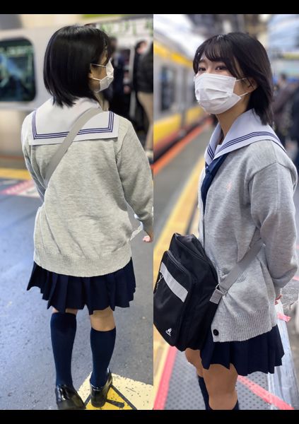 16時間着用【個人撮影】ボーイッシュな見た目のグレーパンツちゃん_短髪の美小女とP活～膣奥に中出しされて大絶頂！！ サンプル画像