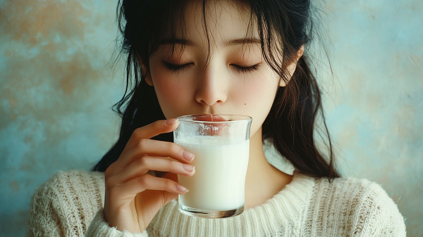 牛乳大好き女子画像　埼玉県　秩父市　2024年12月27日　ミルク女子　画像