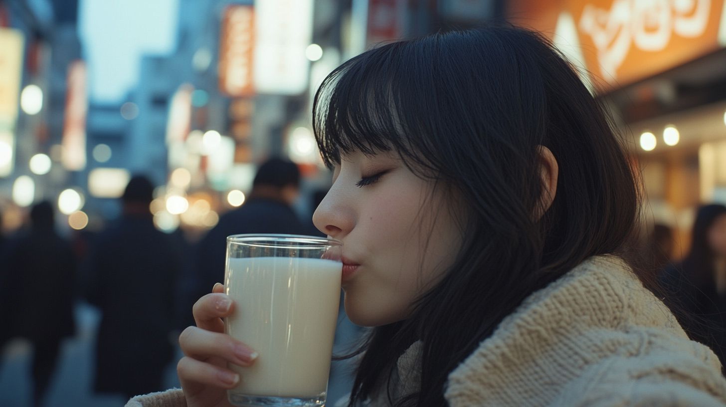 ミルク大好き女子画像　広島県　呉市　2025年01月27日　牛乳大好き女子　画像
