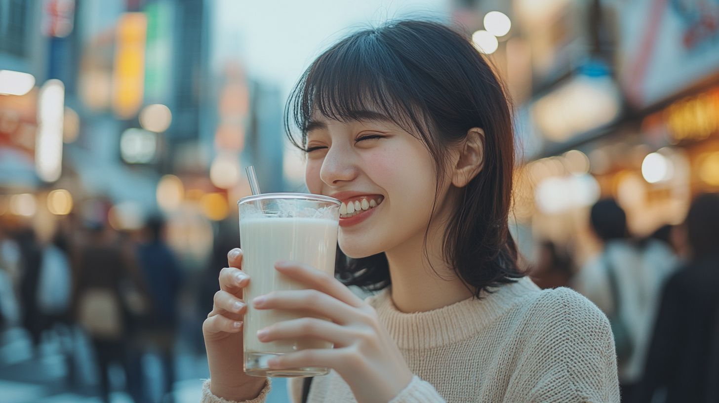 牛乳大好き女子画像　埼玉県　久喜市　2026年01月09日　牛乳女子　画像