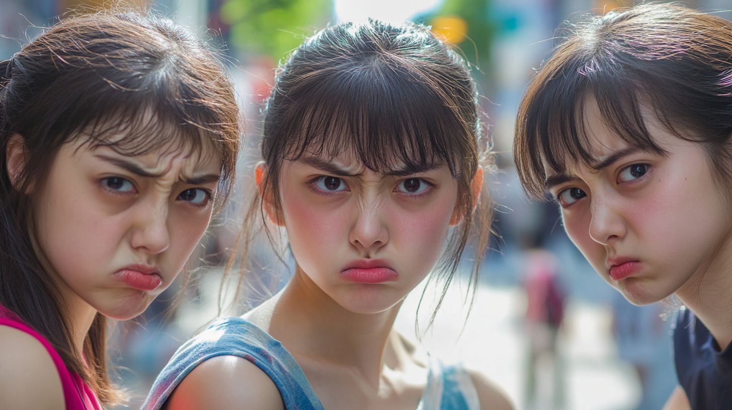 睨みつける女　京都府　福知山市　2025年06月04日　睨みつける女子画像