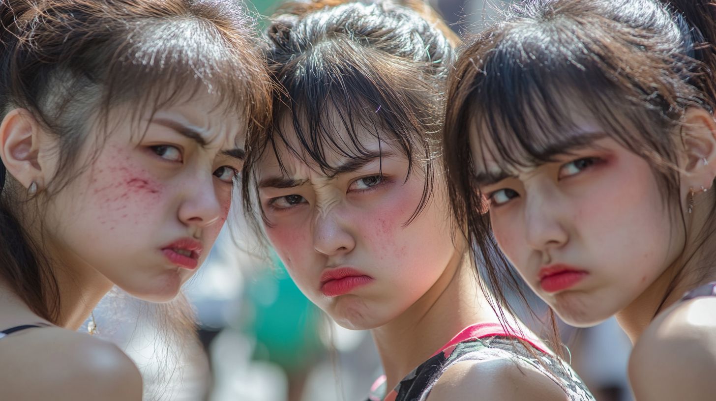 睨みつける女 青森県 青森市 2025年10月05日 睨みつける女子画像