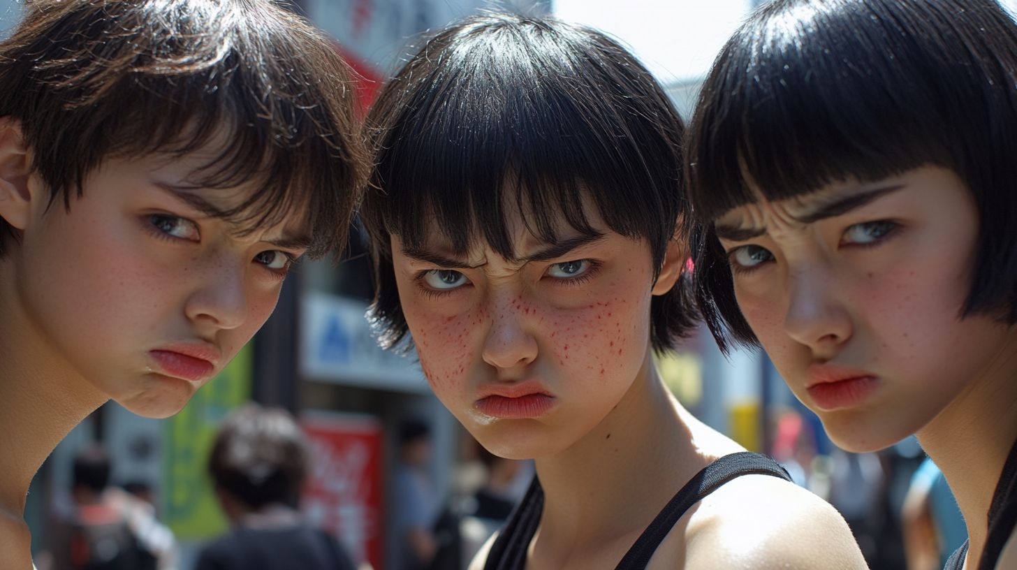 睨みつける女 大阪府 和泉市 2025年10月14日 睨みつける女子画像