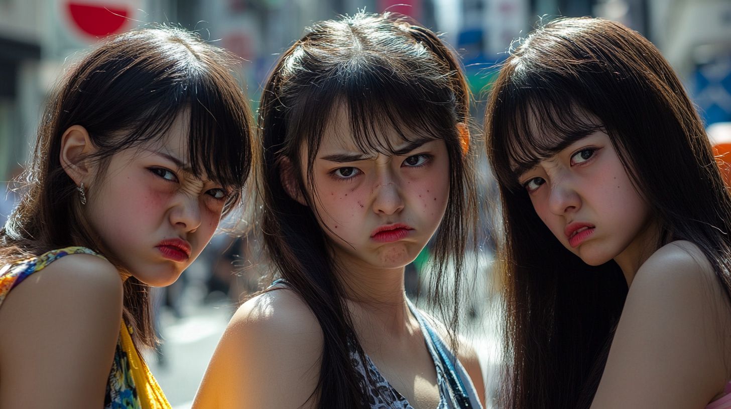 睨みつける女　福島県　いわき市　2026年04月27日　睨みつける女子画像