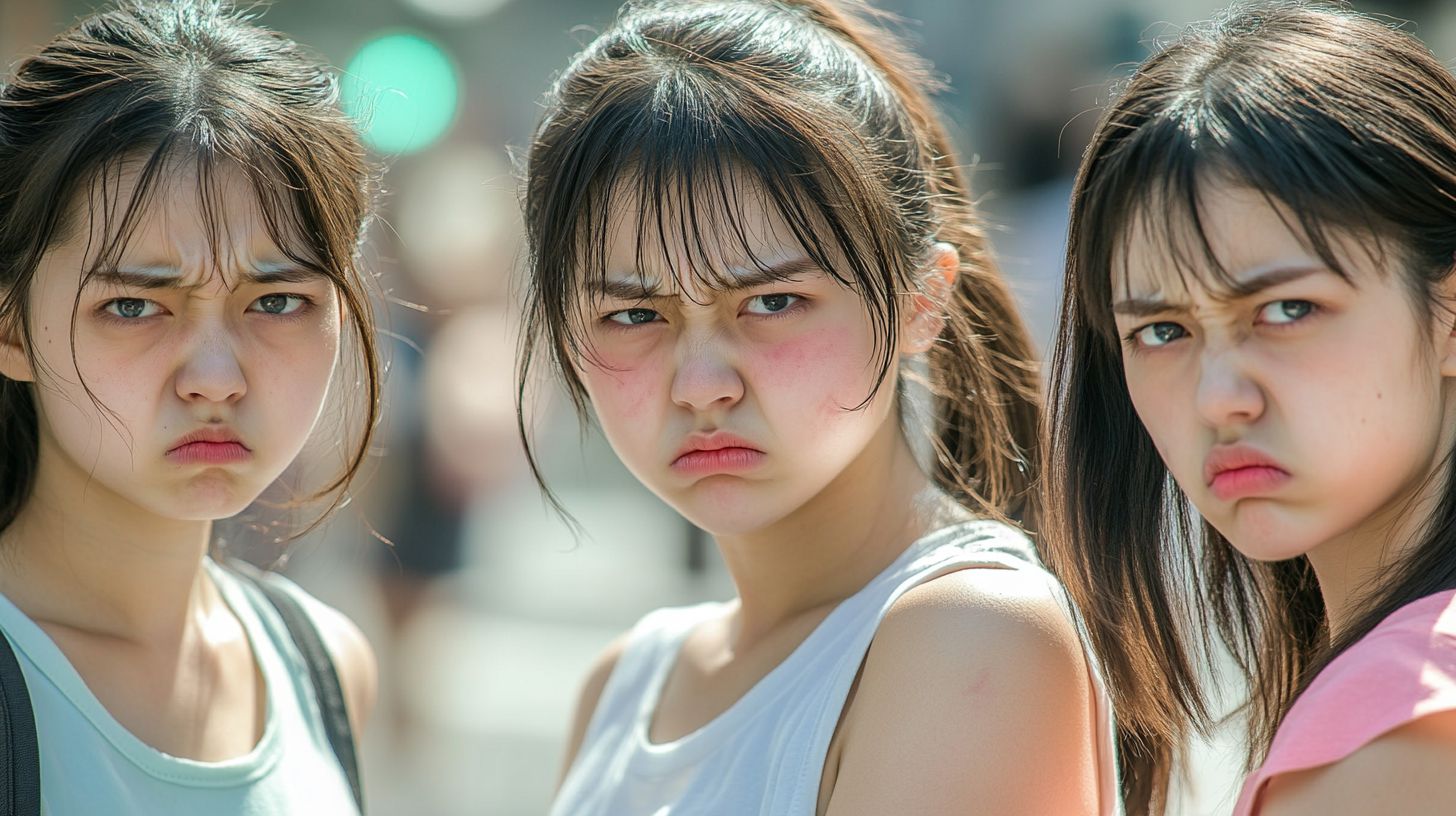 睨みつける女　福岡県　久留米市　2026年04月30日　睨みつける女子画像