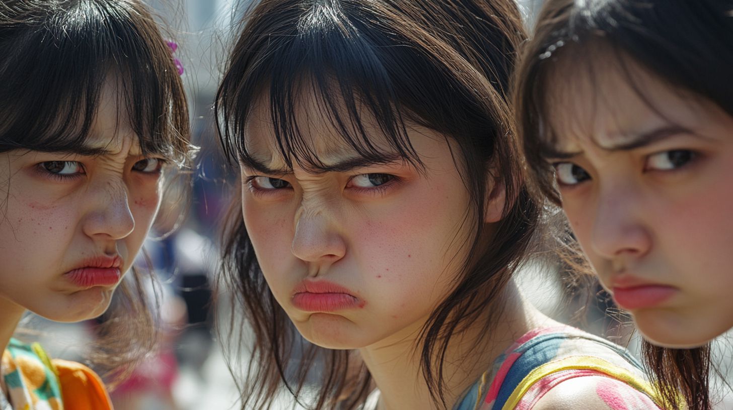 睨みつける女　大阪府　柏原市　2026年05月03日　睨みつける女子画像