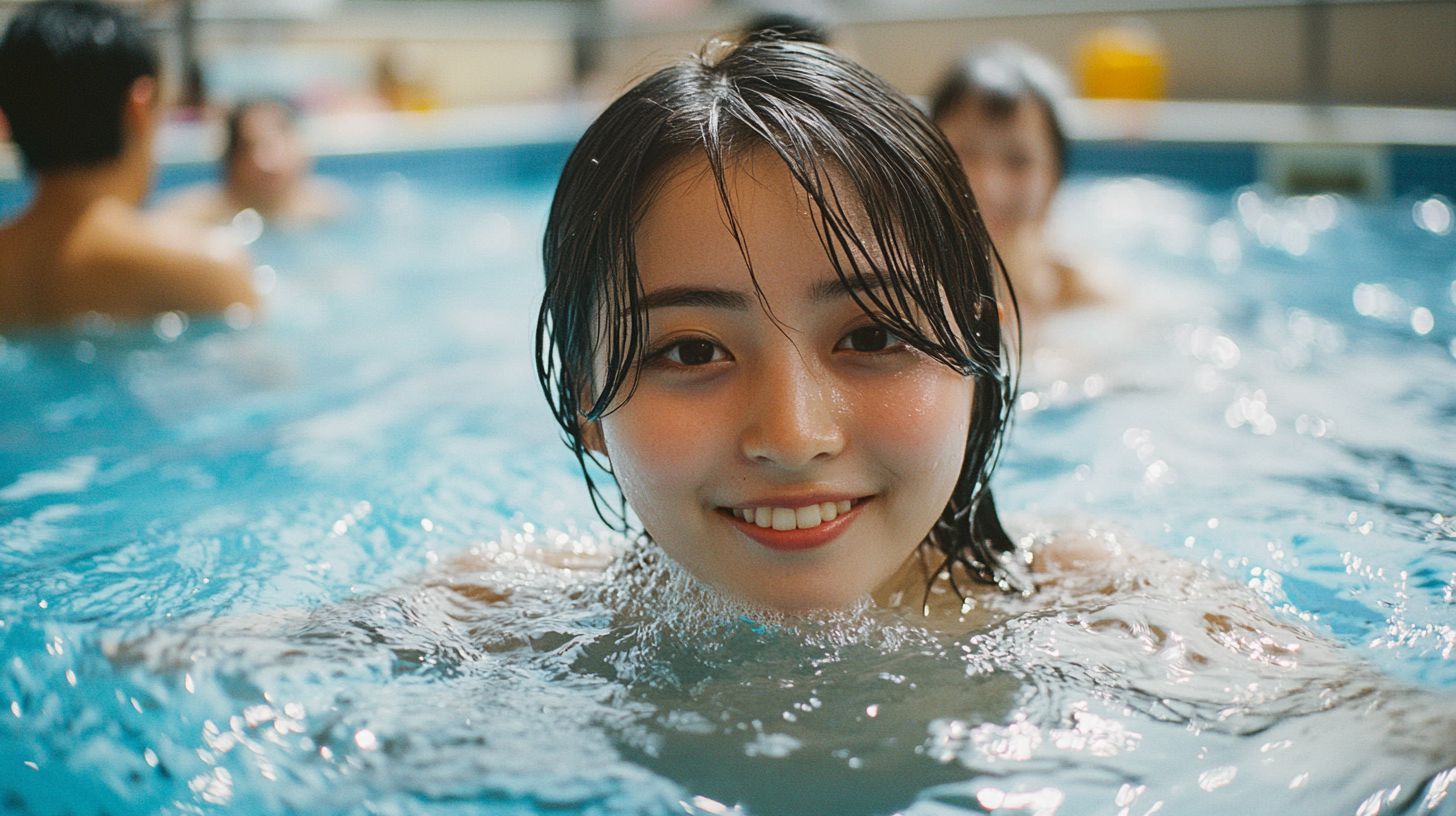 県営プール画像　佐賀県　佐賀市　2024年10月31日　プール女子　画像