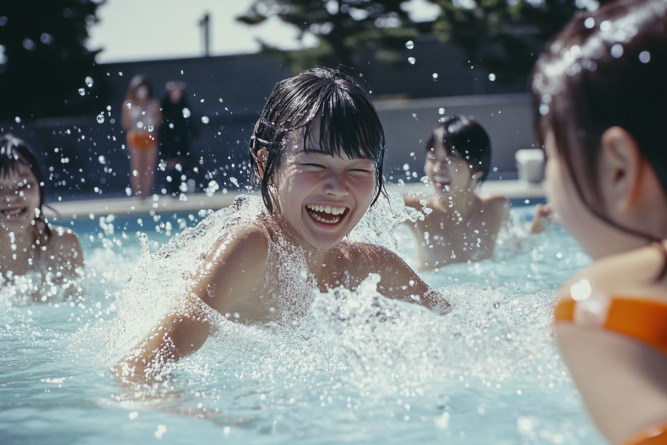 市営プール画像　岡山県　総社市　2025年09月03日　プール女子　画像