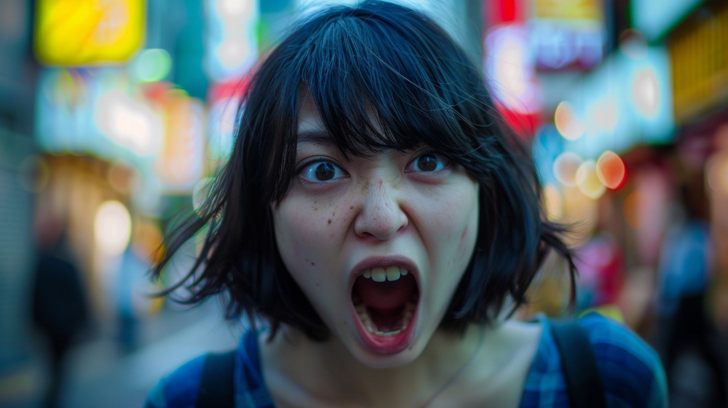口を開ける画像 京都府 長岡京市 2025年03月06日 大口女子 画像
