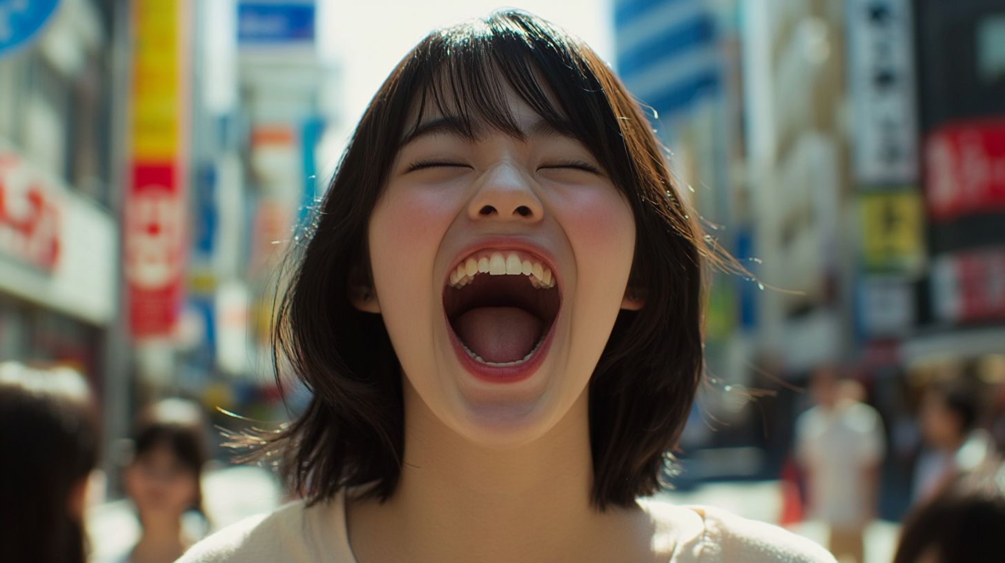 大口女子画像 埼玉県 鴻巣市 2025年07月08日 口を開ける 画像
