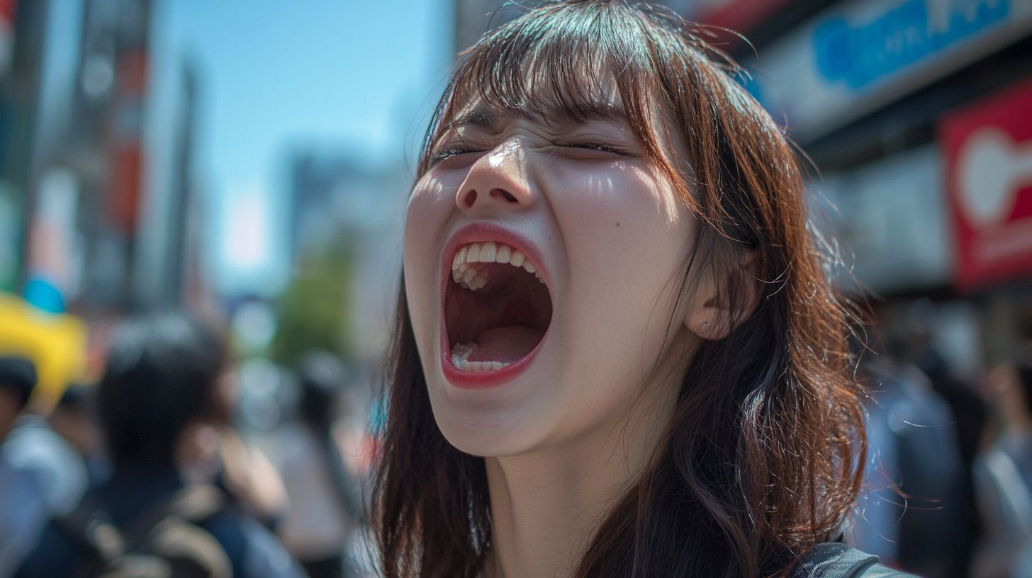 大口女子画像　栃木県　真岡市　2026年05月04日　口を開ける　画像