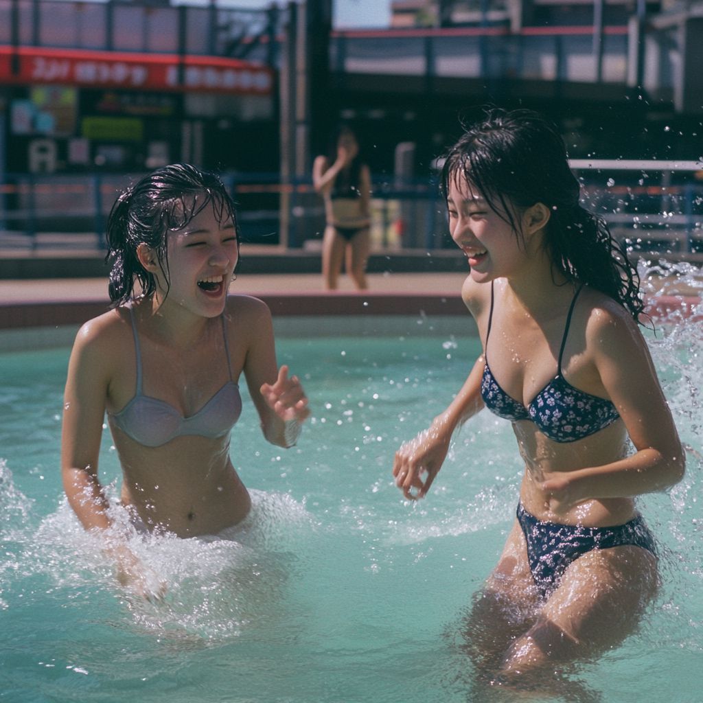 プール画像　静岡県　焼津市　2024年10月24日　プール女子　画像