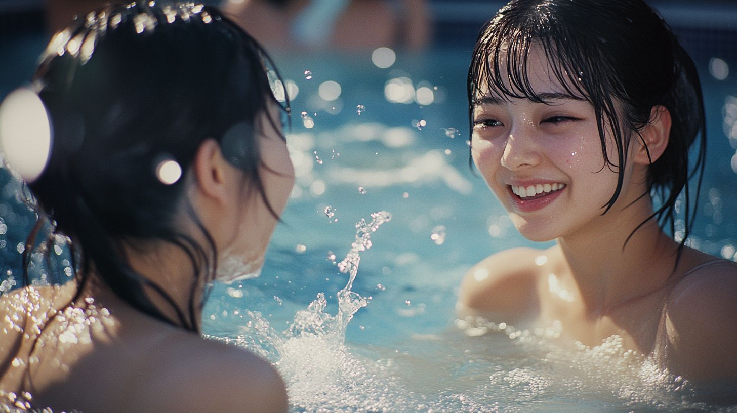 プール画像　大分県　別府市　2025年05月02日　プール女子　画像