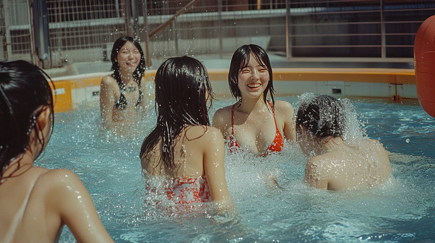 市営プール画像　奈良県　大和高田市　2025年07月09日　プール女子　画像