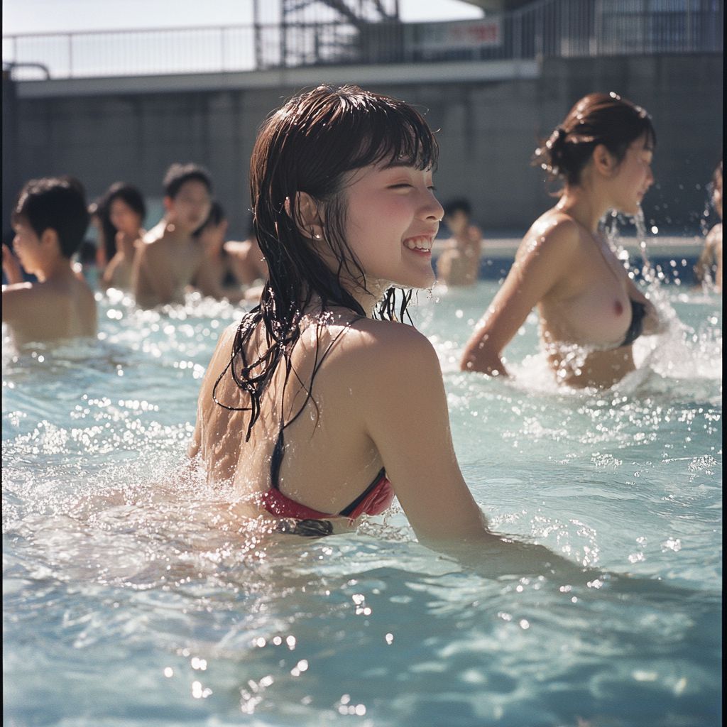 市営プール画像　沖縄県　沖縄市　2025年09月08日　プール女子　画像