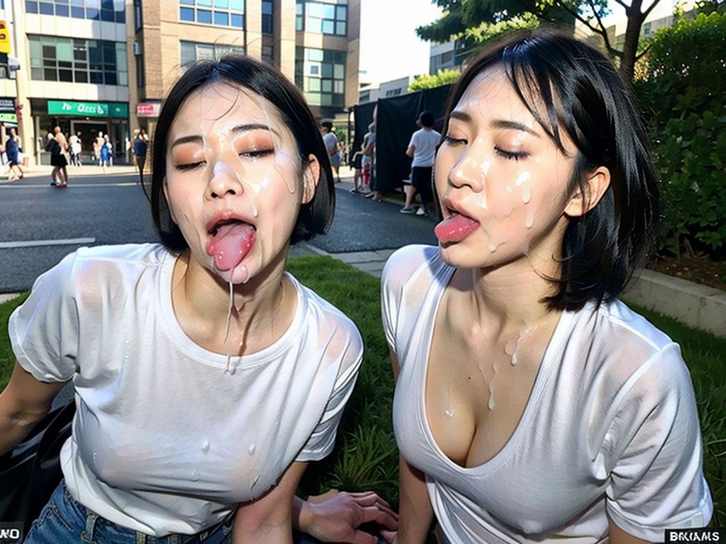 屋外顔射ぶっかけ画像　東京都　西東京市　2023年08月22日　屋外顔射ぶっかけ　SM調教　画像