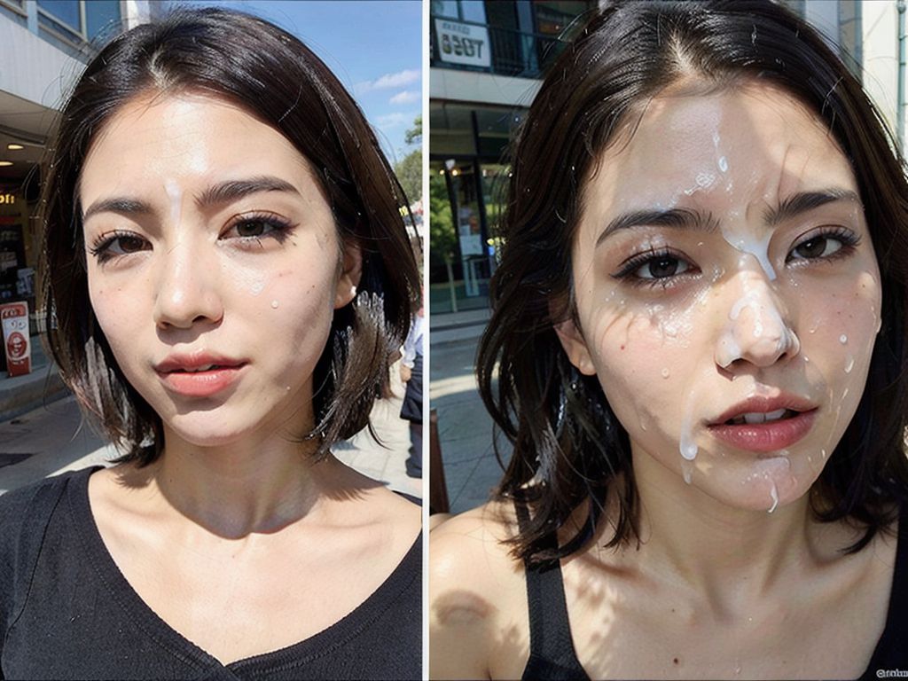 屋外顔射ぶっかけ画像　熊本県　合志市　2023年12月05日　屋外顔射ぶっかけ　露出命令　画像