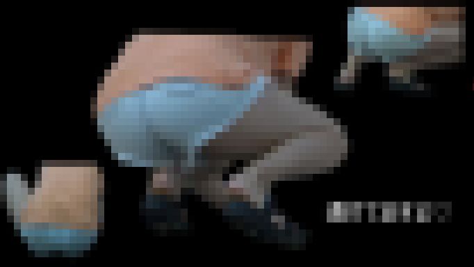 【4k】バックからパシャ?ショートパンツから透けパン?エロ尻ギャル サンプル画像