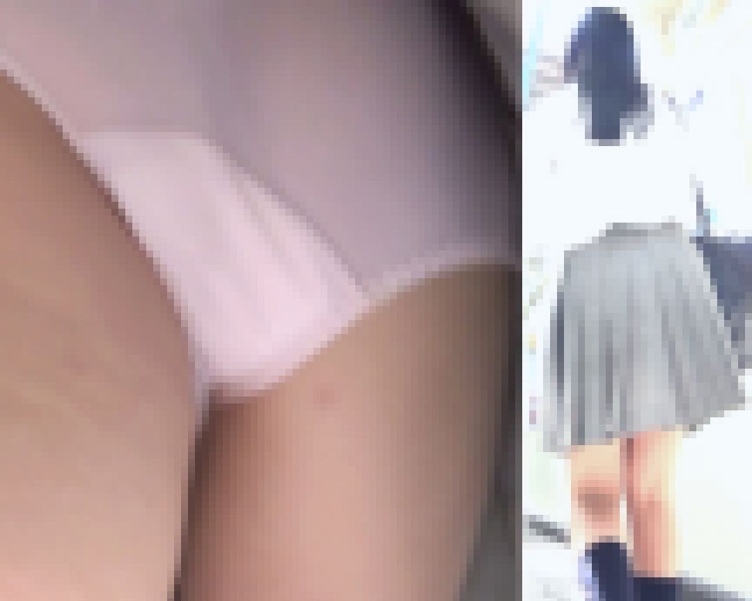 パンチラ盗撮 制服女子 ピンクパンツに接近して好きなだけ舐め撮り サンプル画像