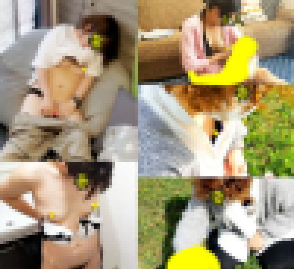 【妻のオナニー #21】子供部屋でのオナニー【授乳・胸チラ、脱衣所】 サンプル画像