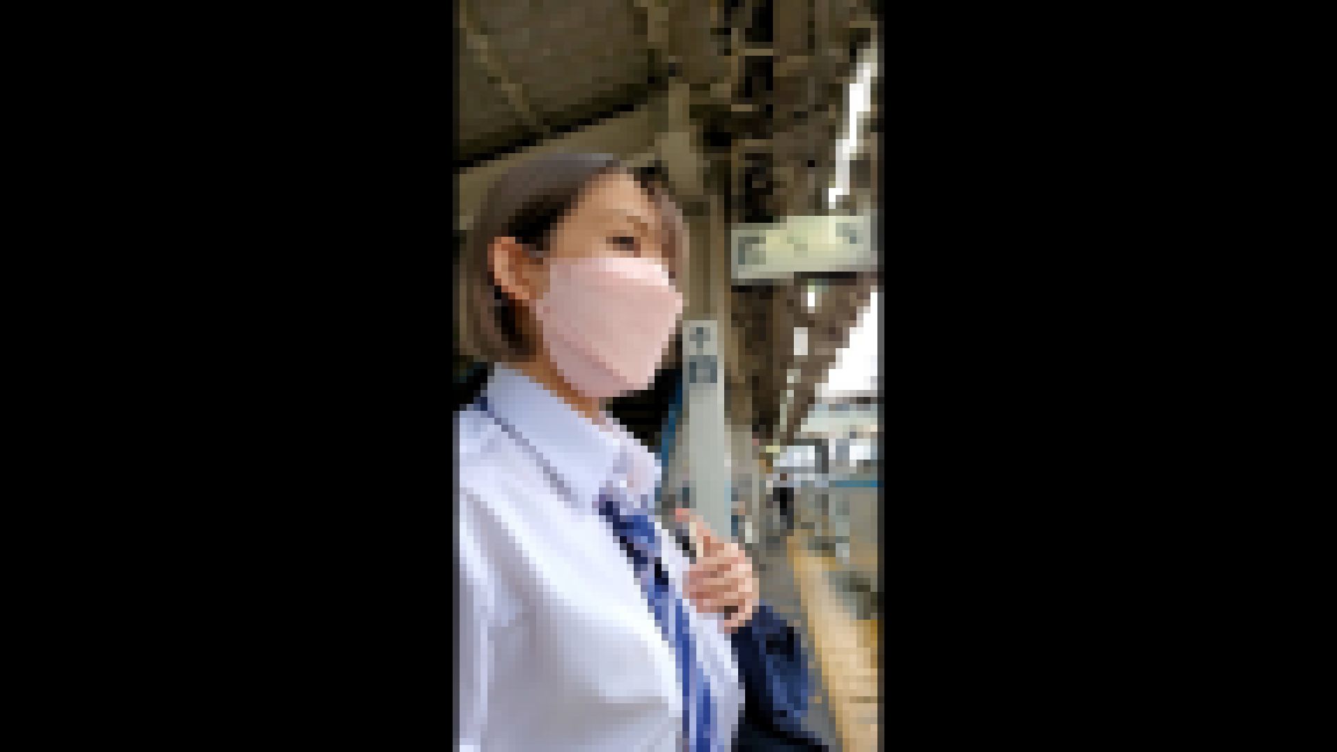 ハーフっぽい女子校生にマン擦り発射！ サンプル画像