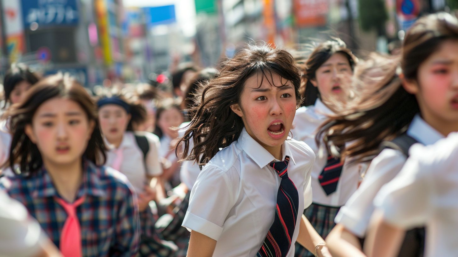 集団パニック 三重県 松阪市 2024年01月28日 集団パニック女性 画像