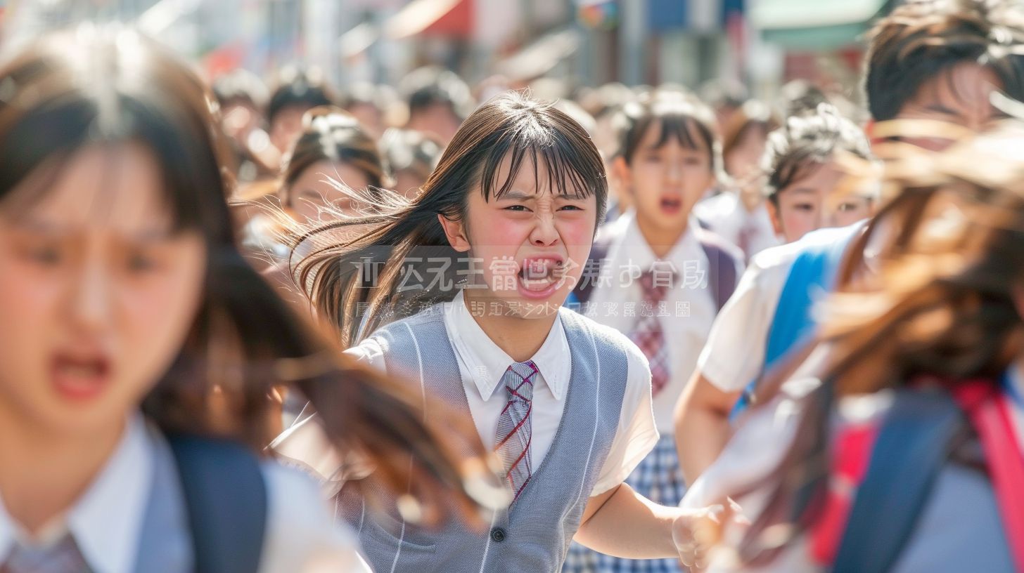 集団パニック 群馬県 桐生市 2024年03月29日 集団パニック女性 画像