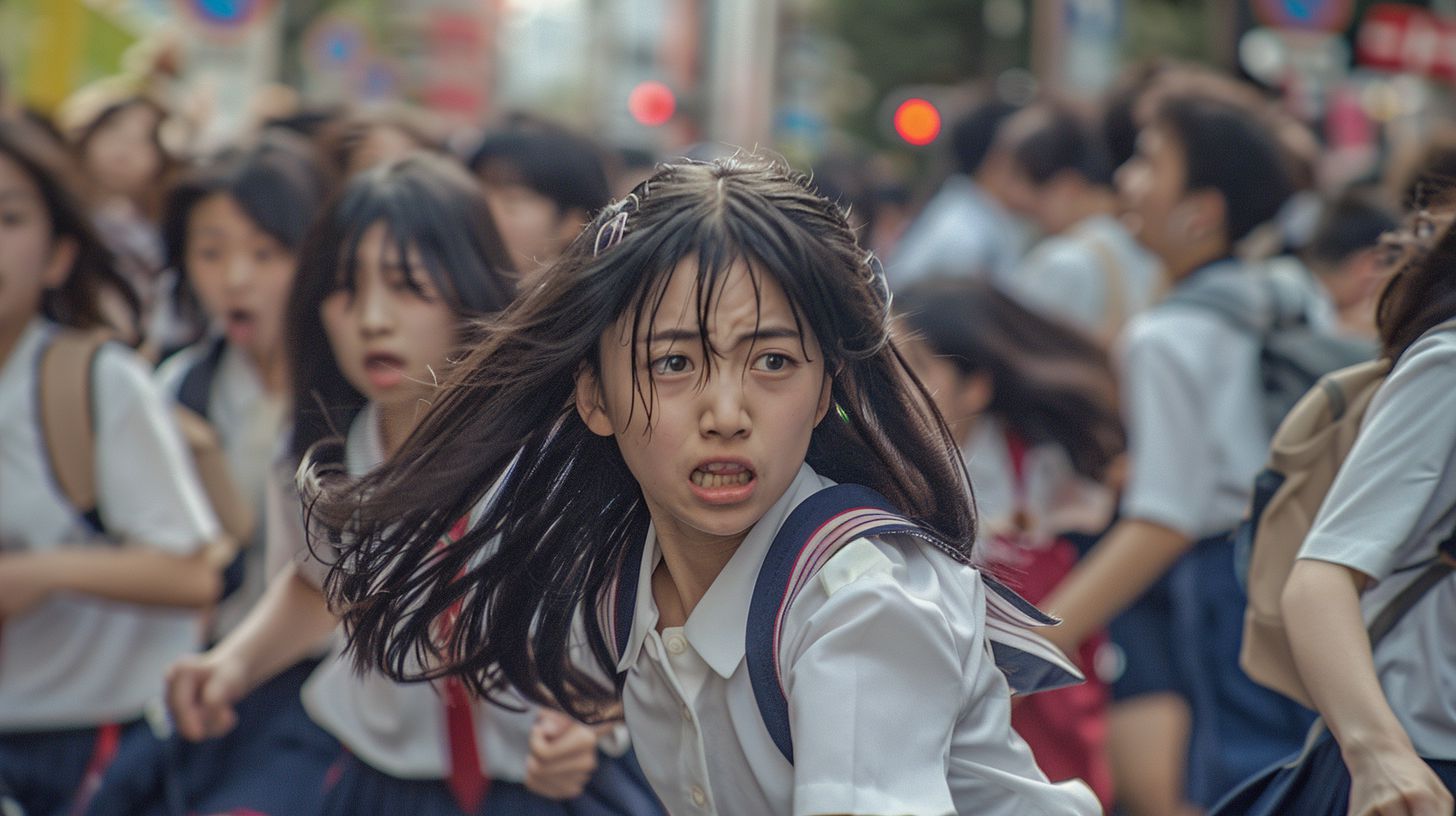 集団パニック 奈良県 大和高田市 2024年07月17日 集団パニック女性 画像